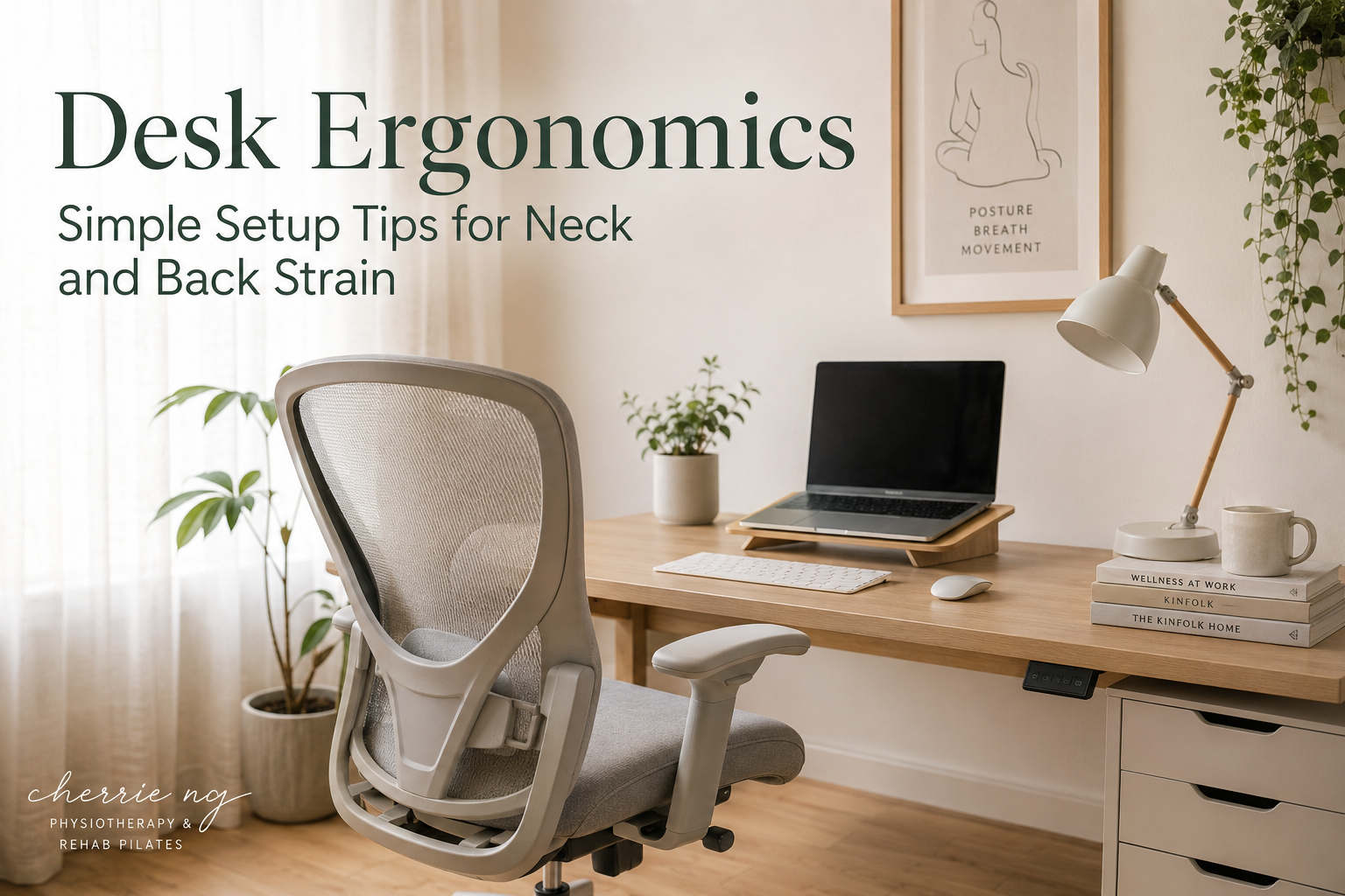 Desk ergonomics setup guidance for comfortable computer work