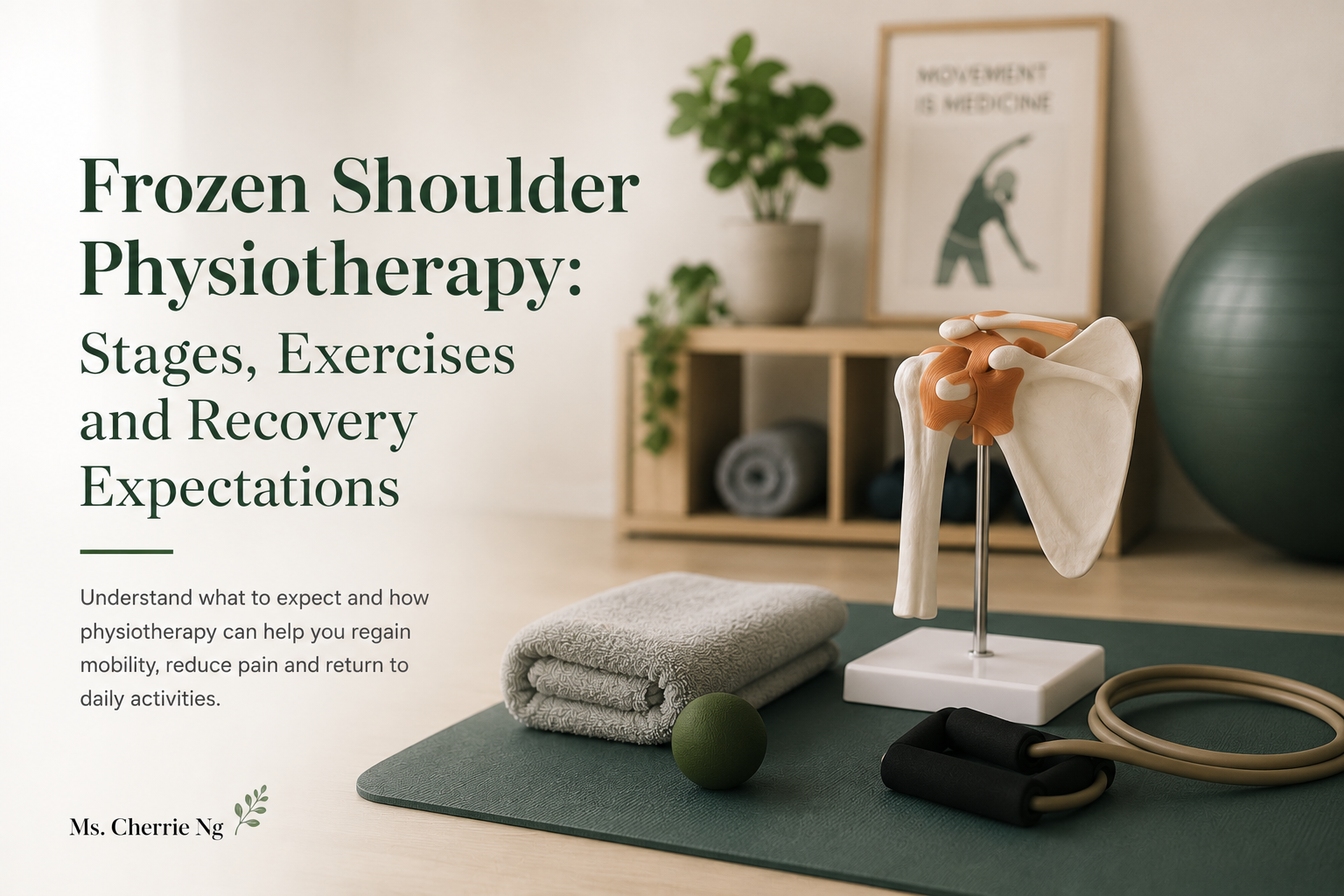 Frozen shoulder physiotherapy assessment for shoulder stiffness