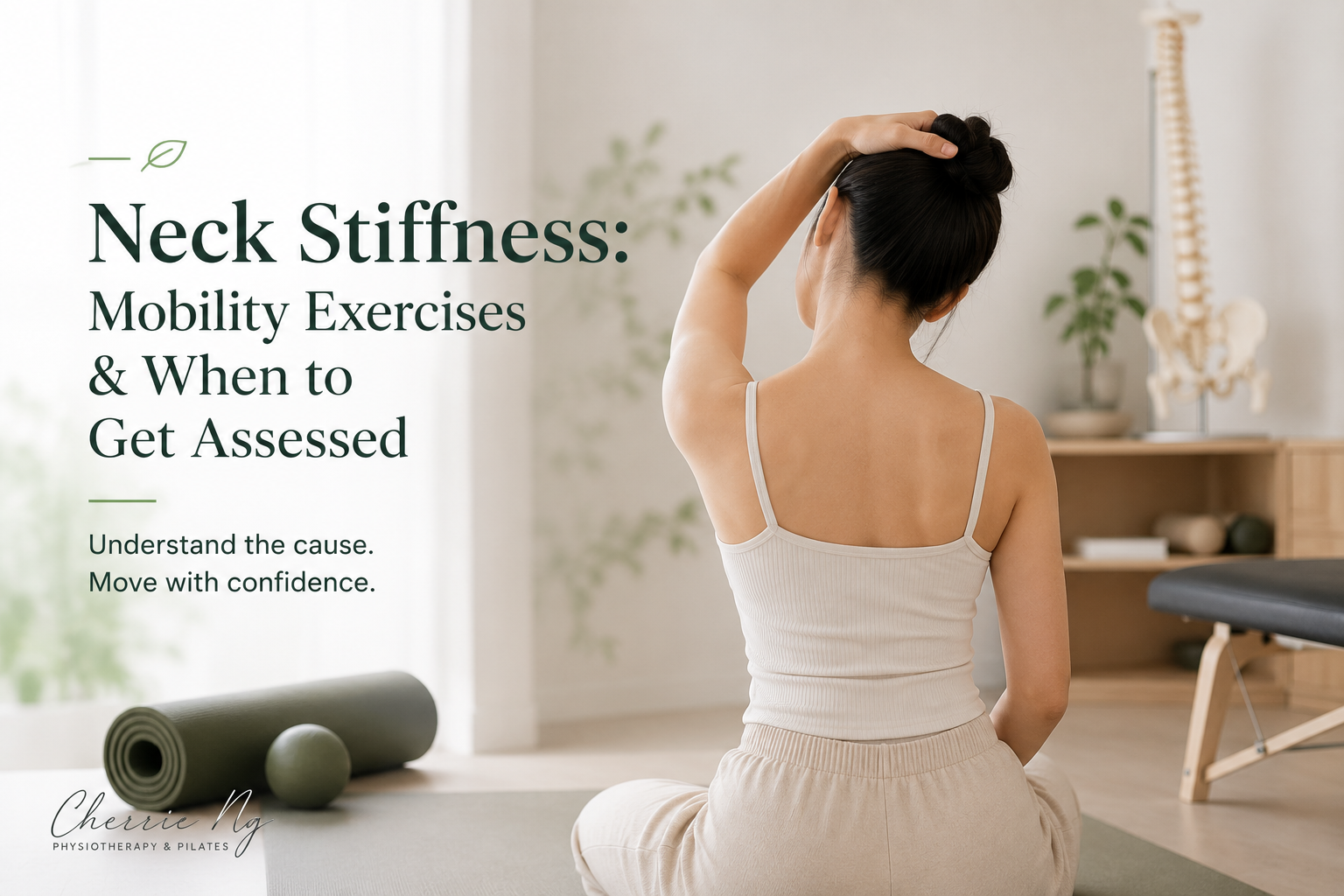 Neck stiffness and mobility physiotherapy assessment