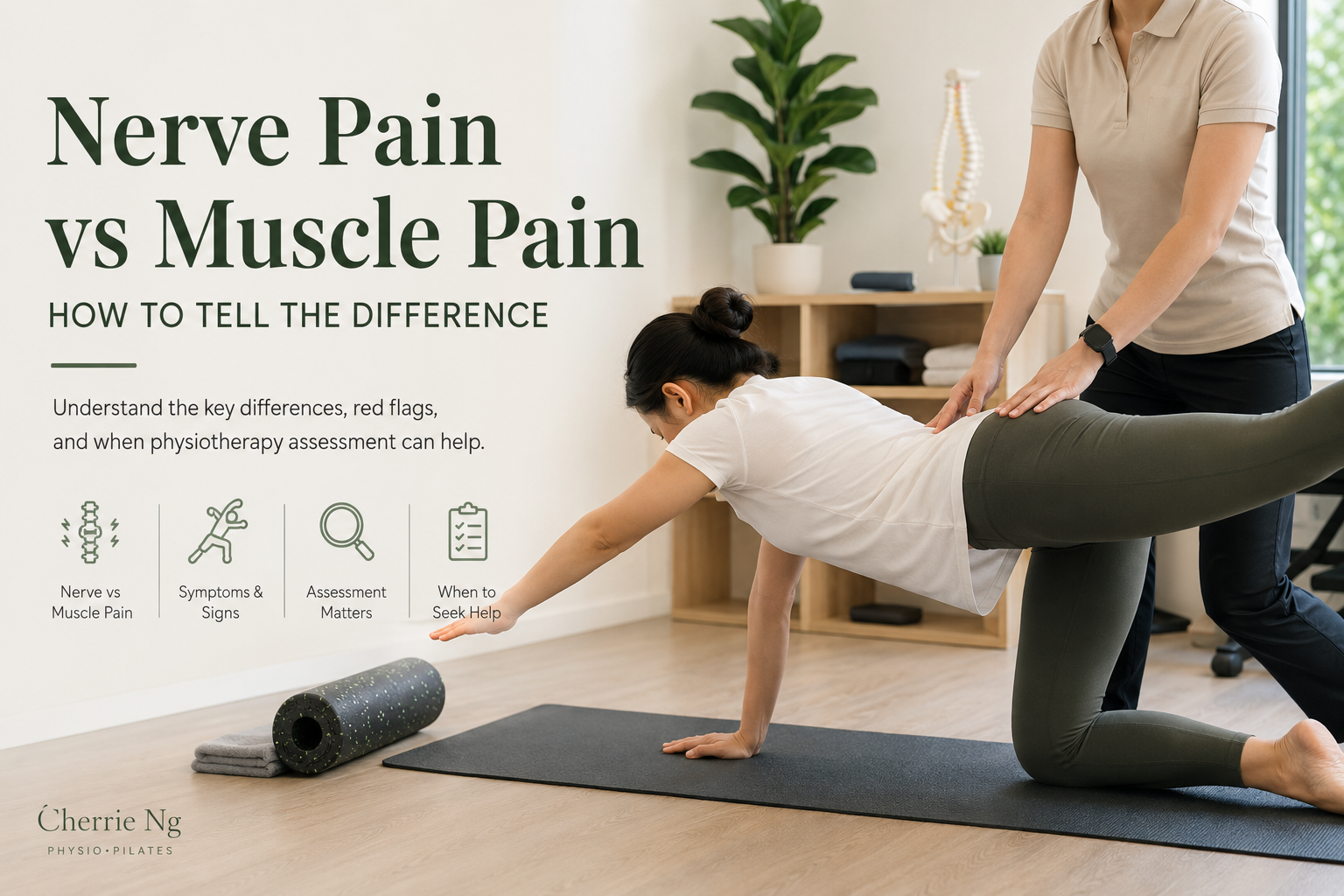Nerve pain and muscle pain screening during physiotherapy assessment