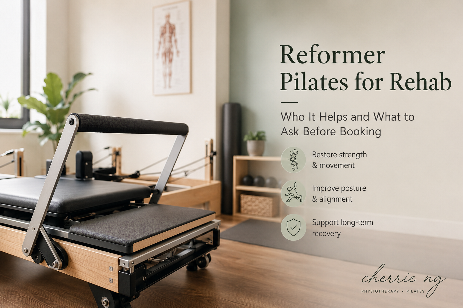 用于康复动作训练的 Reformer 普拉提器械