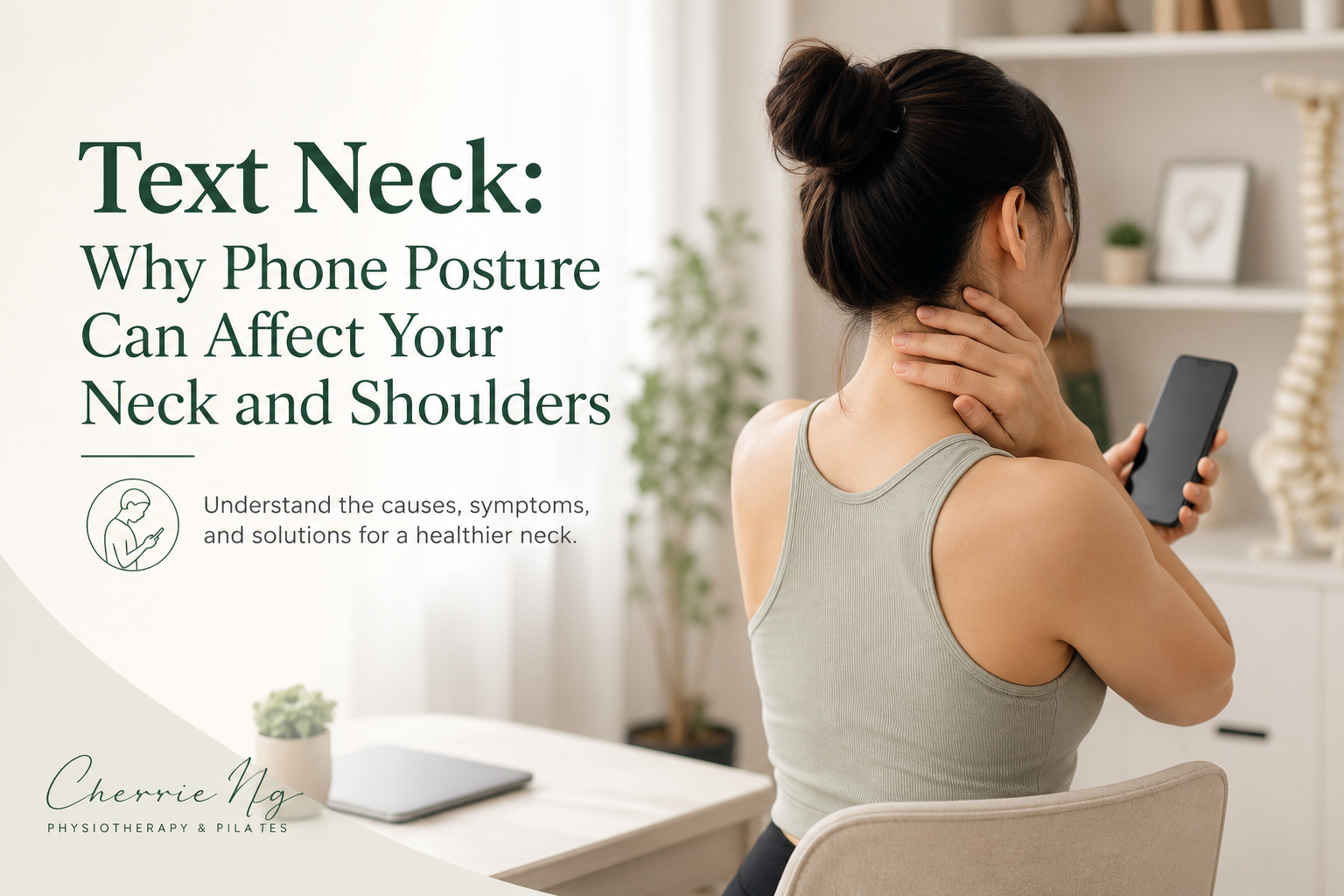 Text neck and phone posture physiotherapy assessment